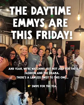 🌟 Daytime Emmys Watch Party Friday 10/17 @ 4PM | Game Room Join us for a night of glam, gossip, and gold statues as we stream the Daytime Emmys live in our Game Room! 🍻🏆 Fun fact: Lawless owners Ben and Whitney Wallace are past Daytime Emmy winners and are nominated again this year for their work as producers on Entertainment Tonight, so you know we take this night seriously (and a little personally). Grab a beer or a glass of bubbly (yes, we have sparkling wine!), or make your predictions over a glass of Spill the ET hard iced tea. Come celebrate TV’s daytime best, no tux required, but dramatic reactions are welcome. #LawlessBrewingCompany #LawlessEvents #NorthHollywood #NoHo #DaytimeEmmys  