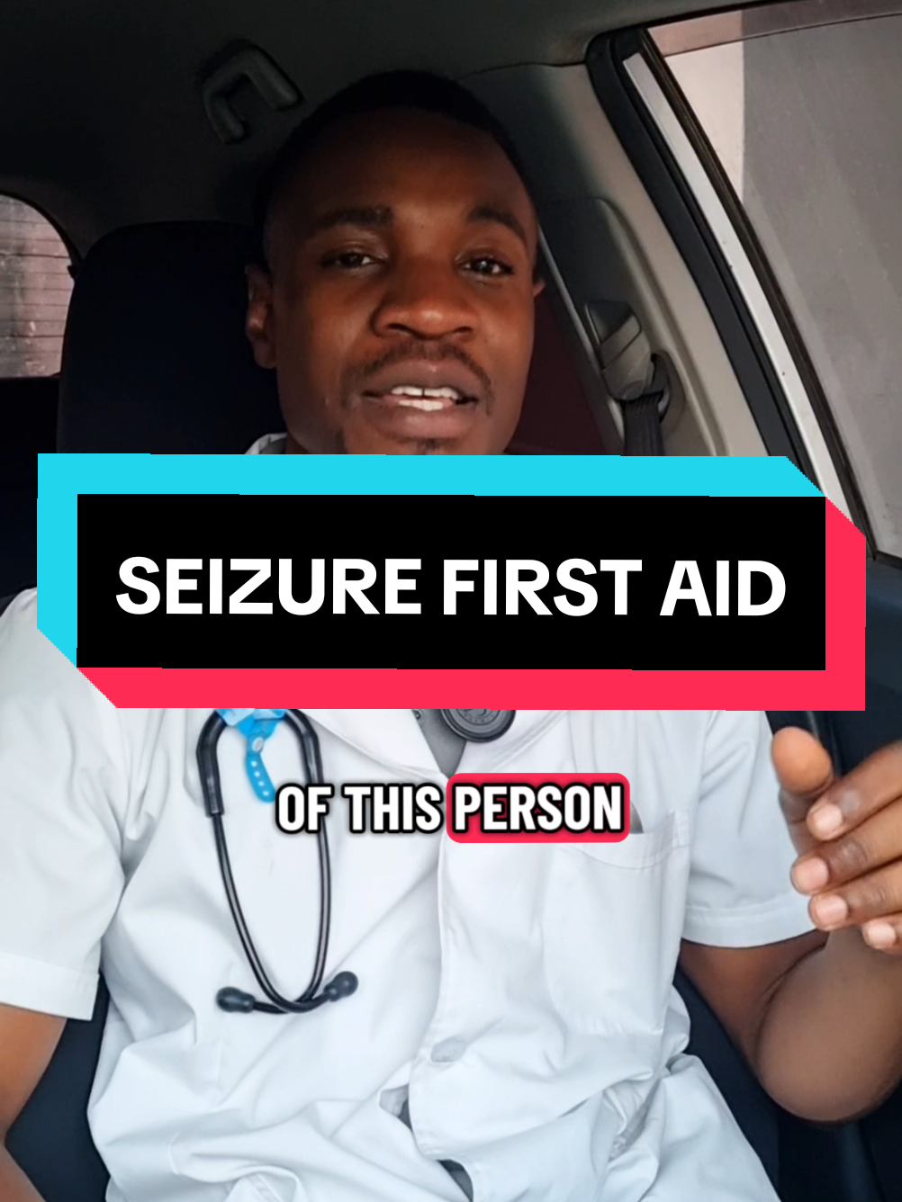 First AID when faced with a person having seizures. Key points: 1. Stay calm, note the time and type  2. Protect the person 3. Remove any sharp objects  4. Keep the person on one side 5. Stay with the person until full recovery  5. Call for help #creatorsearchinsights #firstaid #Healthtips 