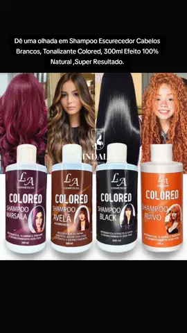 Dê uma olhada em Shampoo Escurecedor Cabelos Brancos Tonalizante Colored 300ml Efeito 100% Natural Super Resultado por R$17,99 - R$19,99. Compre na Shopee agora! https://s.shopee.com.br/gHTyVK2lF