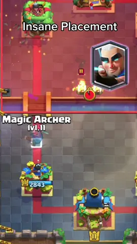 Magic Archer Perfect Placement #clashroyale 