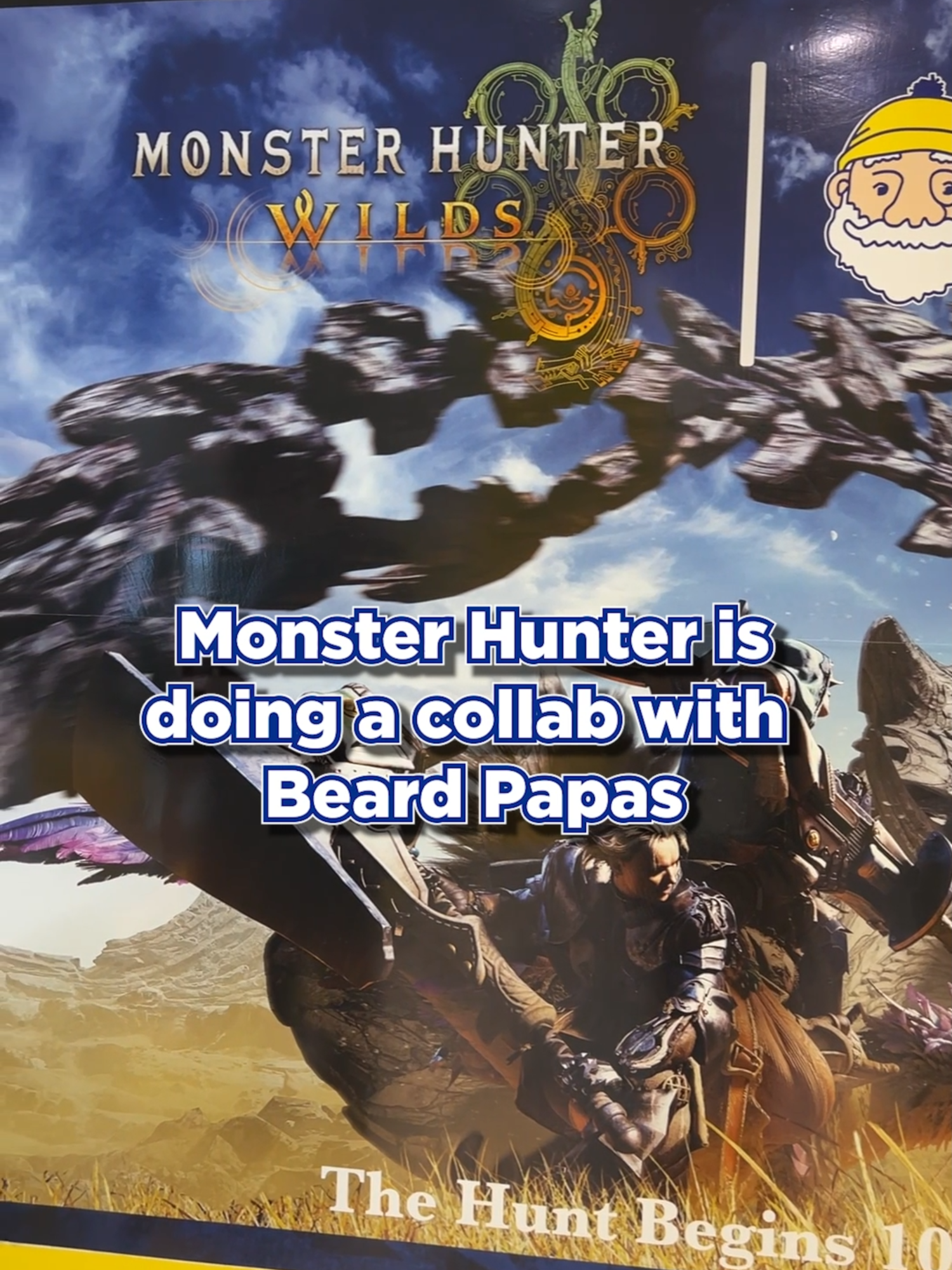 Monster Hunter CREAM PUFF!?!? MH x Beard Papas Collab #mhwilds #monsterhunter #creampuffs #beardpapas #shorts #food