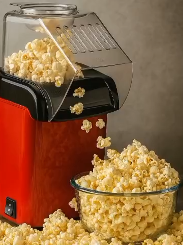 Pipoqueira Elétrica Ar Quente Máquina Fazer Pipoca Sem Óleo Minijoy - 110v. Compre na Shopee agora!  Comente 