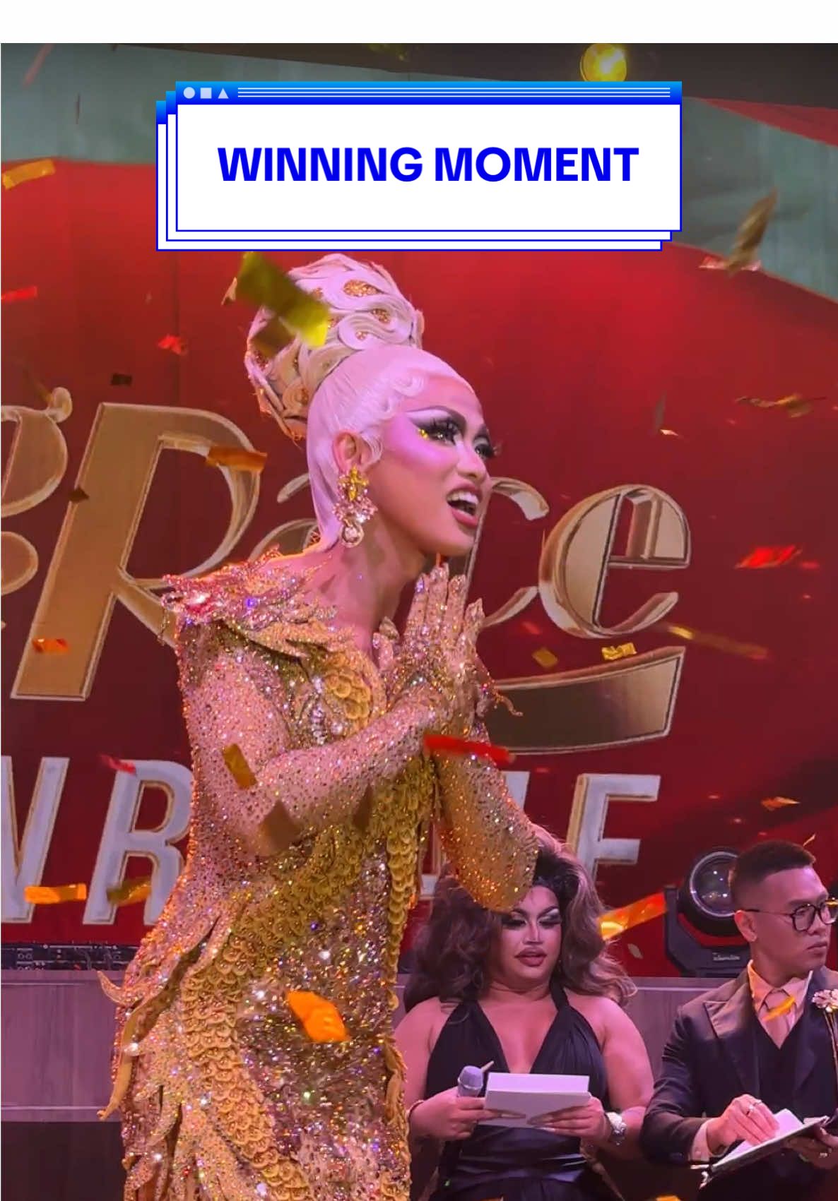 Here’s everything that happened after the announcement of Brigiding’s win ✨ @Brigiding  #SlaysianRoyale #DRPH #DragRacePH 