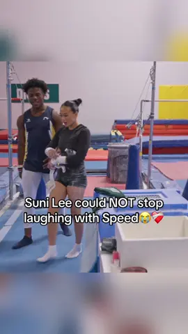 Suni Lee could NOT stop laughing with Speed😭❤️‍🩹#ishowspeed #sunilee #fyp 