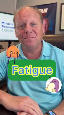 How do you say Fatigue?  #fatigue #speakenglish #englishonline #esl #pronunciation #americanaccent