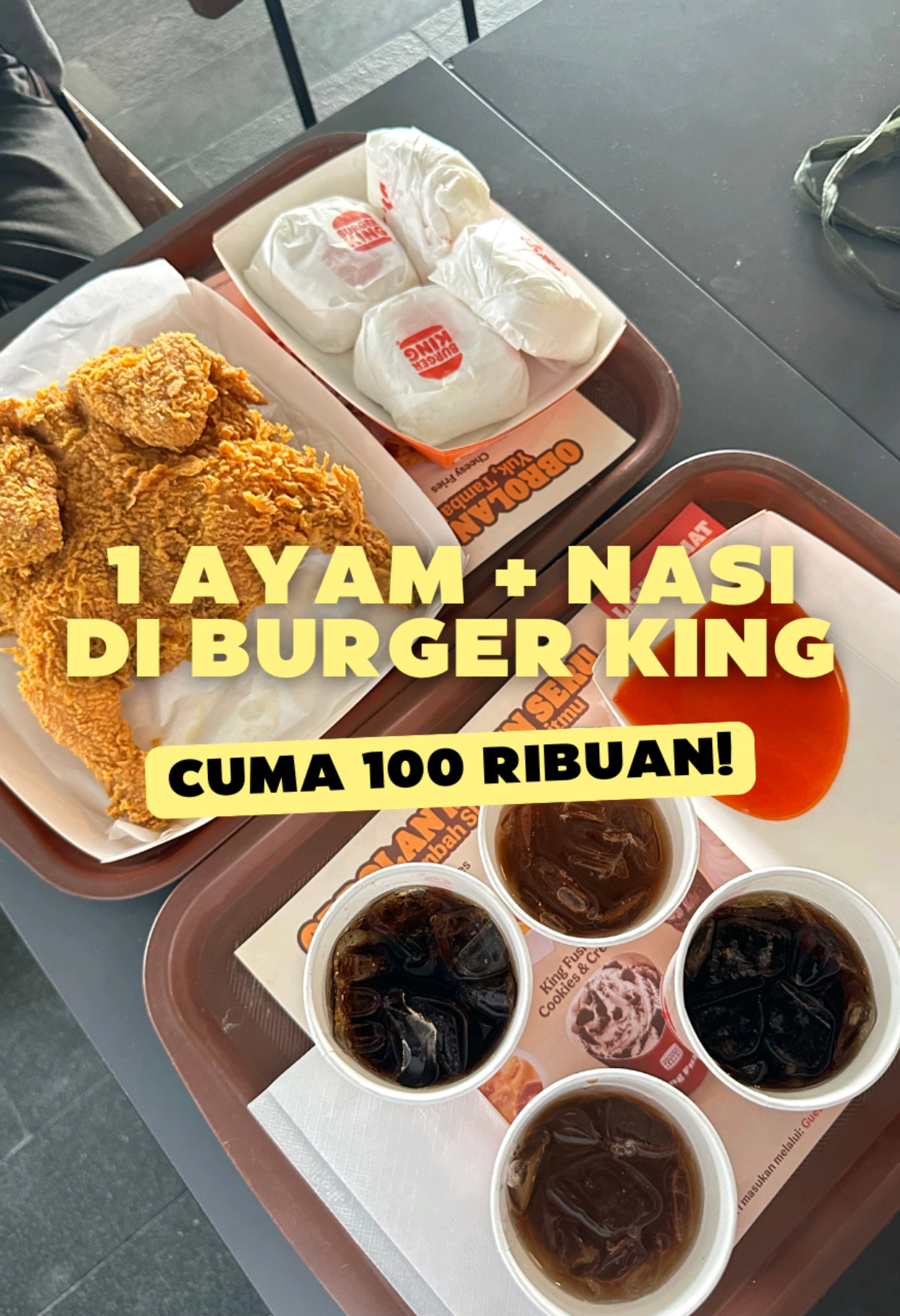 Promo terbaru dari Burger King! Sekarang menu Ayam Nusantara satu ekor utuh bisa kamu beli pakai voucher TikTok 😍 Langsung ambil diskonnya lewat tag lokasi di video ini, dan ajak sampai 4 orang temanmu buat makan bareng di semua outlet Burger King! #juarajajanoct #burgerking #promoburgerking #promoburgerkingtiktok #vouchertiktok 