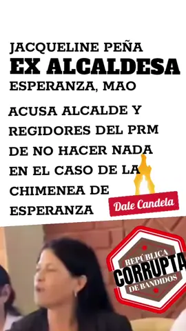 Ex alcaldesa Esperanza Mao acusa al Alcalde y regidores del PRM de noviembre hacer nada por el pueblo 