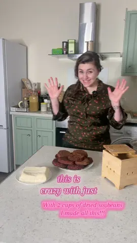 Did you know you could save money by making your own tofu at home and making your soy bean pulp into veggie burgers?!  I’m shocked at how much food I’m able to make with how little this costs. Save this if you want inspiration on how to save money on a plant based vegan diet 