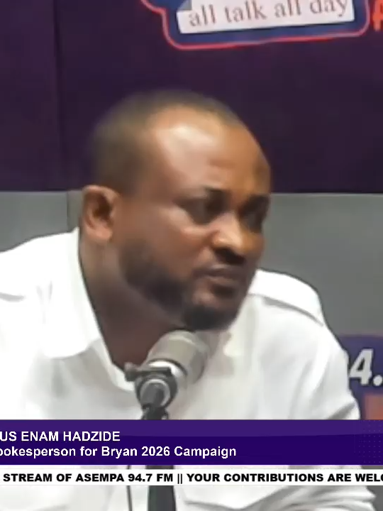 The result the NPP had in the 2024 election was the worst in the party’s history; the candidate, Dr. Bawumia, was the problem. – Pius Enam Hadzide, Spokesperson for Bryan’s 2026 Campaign #Ekosiisen