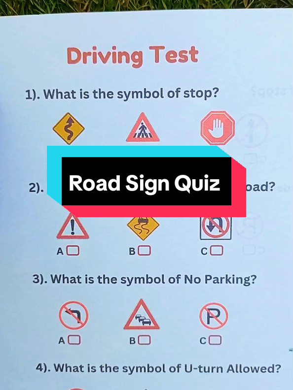 🚦 If You Pass This, You Deserve a License! 😎 #Foryou #LearnOnTikTok #quiz #roadsign #quiztime 