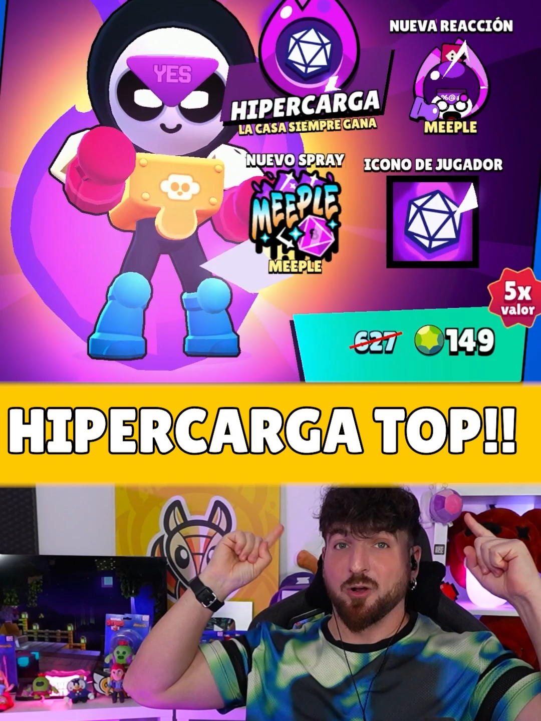 MEEPLE + SPROUT COMBO TOP en BRAWL STARS #soba #brawlstars #quejugar #QueJugar #GamingEnTikTok #gamingentiktok
