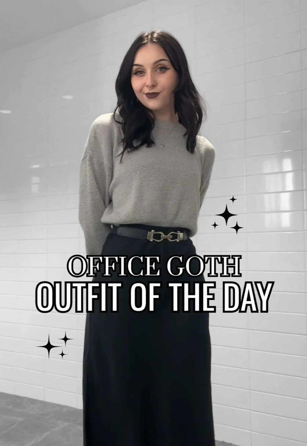 ootd as the office goth 🖤 #corporategoth #officegoth #OOTD #outfitinspo #altgirl 