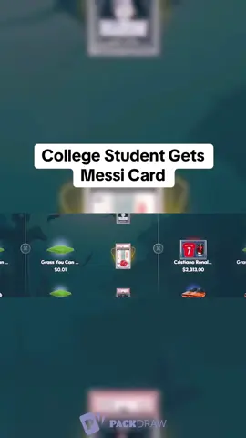 College Student Gets Messi Card