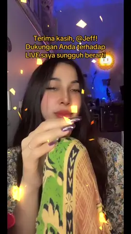 Jeff, terima kasih atas dukungan luar biasa Anda di LIVE saya! Saya akan terus membuat konten LIVE yang lebih baik!@Jeff #tiktoklive #livehighlights #livegift #chirpykisses #dancewithme 