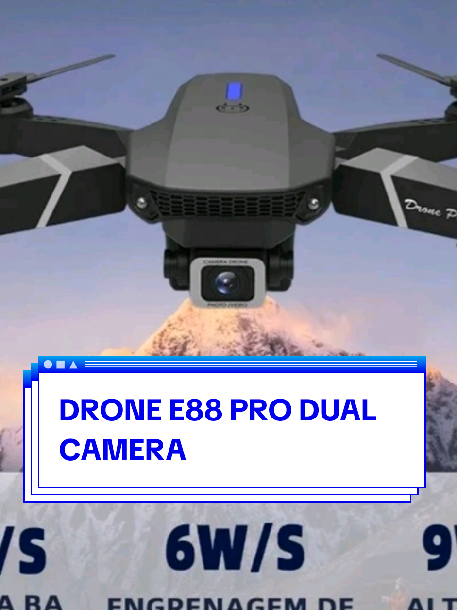 DRONE E88 PRO DUAL CAMERA #promocao #tiktokshop #topmix #drone #drones 