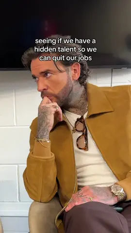 doesn’t like any quitting of jobs will be happening anytime soon 😂 #hiddentalent #talent #hidden #samthompson #petewicks 