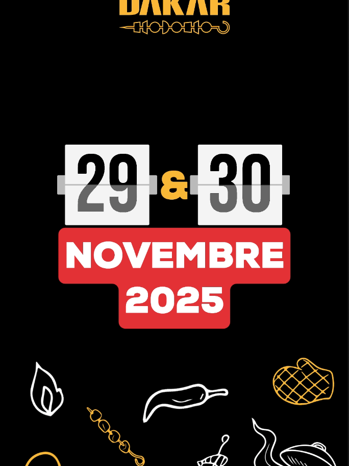 Le feu 🔥 revient à Dakar pour sa 2ᵉ édition ! 📅 29 & 30 novembre 📍 Esplanade du Grand Théâtre Encore plus de grillades, plus de marinades… et surtout plus d’ambiance ! 🔥 👉 Suivez @fgd_dakar et activez la 🛎️ pour ne rien manquer ! #festivaldesgrillades #festivaldesgrilladesdabidjan #festivaldesgrilladesdakar