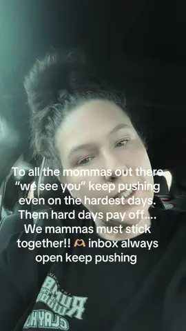 Mammas we stick together and push through, then hard days are worth it in the end. Always stay on top even when you feel like falling. We are the guidance for our children. They are always looking at us even when we think they aren’t!!! We stick together. Ever need anything my inbox is open. Love all the real moms and always remember when you feel alone your not I’m here. 🫶🏼💕🫶🏼🙌🏽