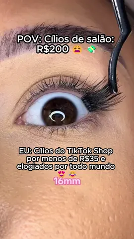 EU AMEI 😍🤌 #cilios #ciliosemcasa #extensaodecilios #ciliostufinho #tiktokshop 