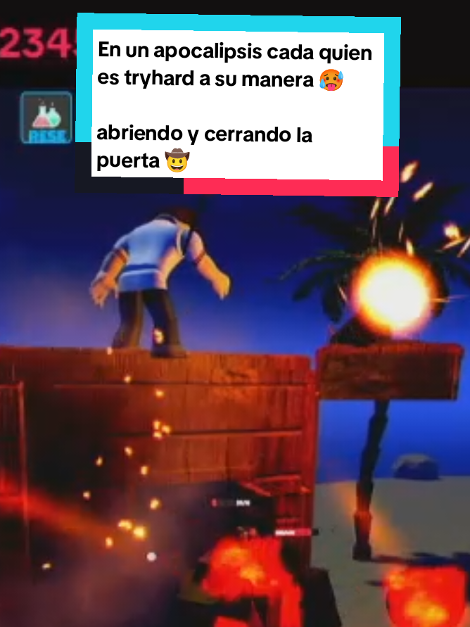 Este juego de Roblox está buenísimo  es un tryhard abriendo y cerrando la puerta 🥵 #apocalipsis #snakerag #roblox 