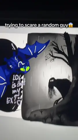 didn’t expect THAT reaction😭 WHY he not scared??🤯 #digitaldrawing #digitalartist #scarystories #app #ipad 