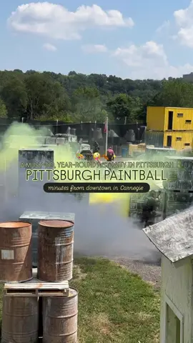 MUST-DO ACTIVITY IN PGH🔥🔫🎯 Ready to level up your adventure game?🤪 @pittsburghpaintball is your next destination for FUN FOR ALL AGES! & just minutes from downtown in Carnegie✨  Think next-level, video-game-inspired maps like a B-52 crash site🚘// Mayan temple ruins🐫// military compound🪖// Hidden Temple🛕// shipping depot📦//  AND a regulation NXL turf field that will blow your mind🤯 ⭐️Open year-round, rain, shine, or snow—your crew can play anytime  ⭐️Perfect for any squad—group outings, birthdays, bachelor/ette parties, corporate team-building, school trips—you name it. Handy picnic pavilions let you bring snacks, cake, or grill provisions ⭐️10 min from downtown. Plus, there’s parking👏😉 📍 Pittsburgh Paintball Park | 1403 Idlewood Rd Tag your squad below!😎 . . . . #stufftodoinpittsburgh 