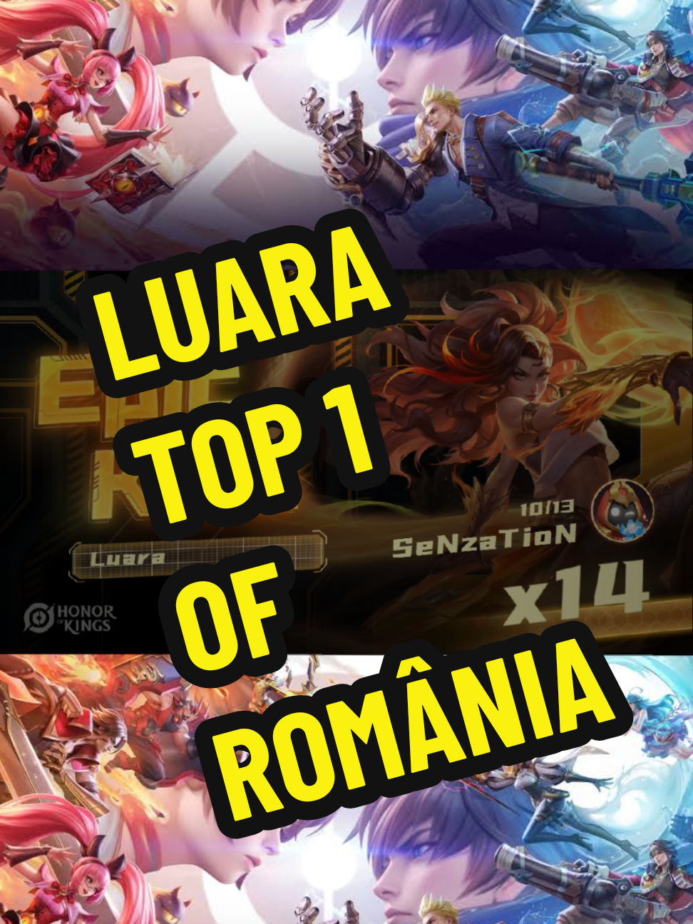 Luara | Top 1 of România #HonorofKings #GamingPro #fyp #hok #SenzationHOKRO 