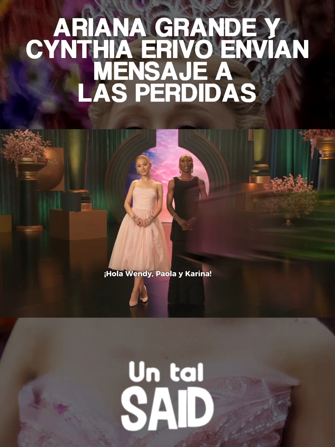 Ariana Grande y Cynthia Erivo envían un mensaje especial a Wendy Guevara , Paola Suárez y Karina Torres de Las Perdidas. 💚✨ Y es que serán las anfitrionas de la fiesta más grande de #Wicked #PorSiempre para celebrar su estreno, el evento se llevará a cabo este 30 de octubre. No olvides que la segunda parte de esta mágica historia llega el 20 de noviembre a cines.🍿 @universalpicturesmx