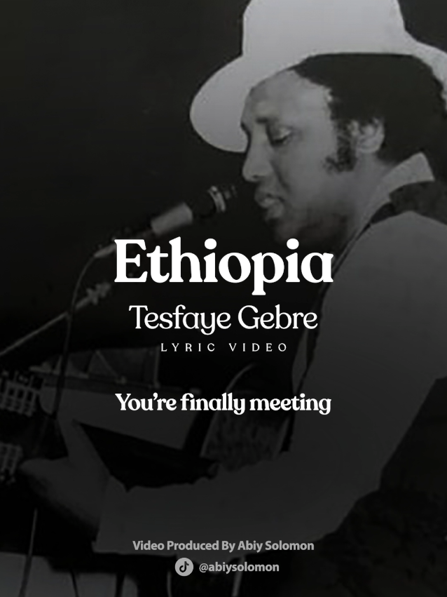 🇪🇹 Ethiopia- Tesfaye Gebre (Lyric Video) A song that captures the soul of a nation. 🎶 Tesfaye Gebre’s timeless hit “Ethiopia”. Feel the rhythm of love for our homeland! Sing along with Tesfaye Gebre’s “Ethiopia” — a tribute to our Ethiopia! ❤️ #ethiopia #ethiopianmusic 