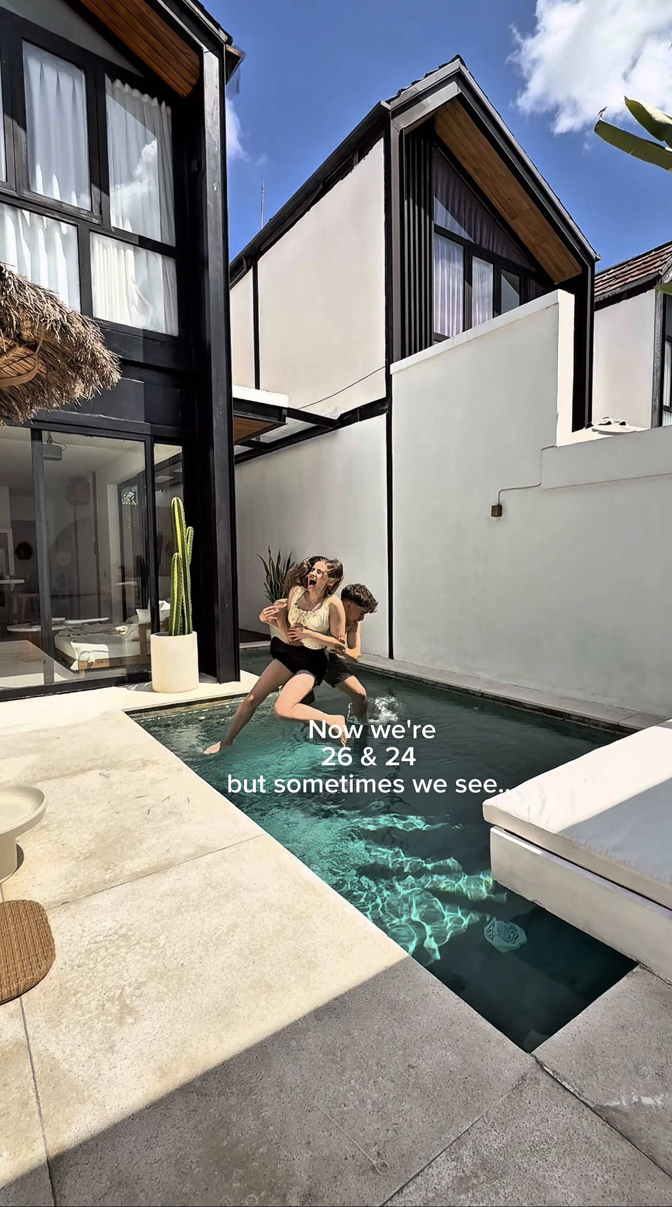 Now we’re 26 & 24, but sometimes we see… younger us. 💭❤️ The best years of our lives✨ Tag someone you’ve grown up and created endless memories with! 💌 #slowmornings #bali2025 #travelcouple #vacaymood #couplegoals                         
