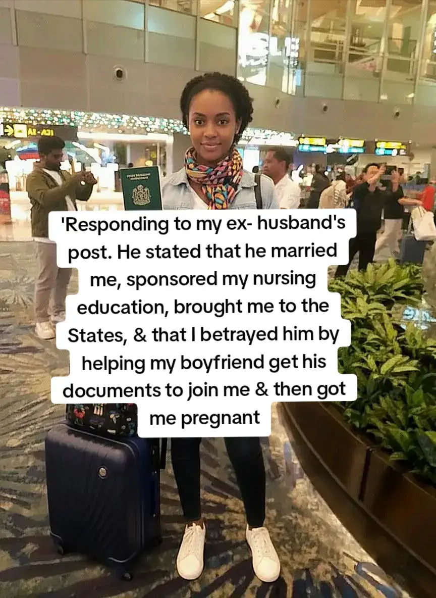 Please, I am not writing to defend myself, but to explain exactly what happened so that people can also understand my situation., so this is how it all started..  Firstly, ‎my parents are retired teachers, & at the time, I had to drop out of college cuz we ran out of money. It was a very hard time for my family. That's when this man’s mother came to our house & told my mom she wished her son would marry me. My family encouraged me to accept, even though they knew I was already in a serious relationship & deeply in love with my first love. ‎I felt I had little choice. My husband was living abroad & doing very well. I actually saw this as an opportunity to help my family escape hardship. I wanted to please my family, too. After a few messages, he came back home, & we got married. ‎ Yes its true that, before he traveled back, I asked him for a favor. Instead of rushing my documents, I pleaded with him to enroll me in nursing school first. I felt it would be expensive for me to study abroad, and having a local degree would help me get a good job when I finally joined him. He was happy, called me smart, and proud of my ambition. He registered me for school and rented and furnished an apartment for me. ‎Just a few months after my husband left, my first love came to me, very upset, pleading that he still loved me very much. I felt so much pity for him; he had done nothing wrong, and I was still very much and deeply in love with him. I couldn't resist. We started seeing each other again, & he even moved in with me. ‎To support us, I started asking my husband for more money, complaining of financial need, and he always sent a large amount. I used some of this money to enroll my first love in an IT program to get an international certificate that could help him get a good job abroad. We planned that once I moved to the States, I would process his immigration papers so he could join me later. We saw this as a chance to change both our lives. ‎A few months after I graduated, my visa was ready, & I joined my husband in the States, he was so happy. That same week, I immediately started looking for a job. My husband was so proud and happy to have an ambitious wife. He even helped me get a work permit and submit my resumé to several hospitals, & that's how I got a job. ‎I stayed in touch with my first love. After four years of being abroad, I was stable and established. After several attempts, his visa was approved.  I didn't care anymore if my husband found out because I was deeply and truly in love with my partner. ‎I planned on revealing everything to my husband eventually and asking for his forgiveness. But he somehow discovered the truth before I could. It's true I didn't feel regretful about my choices for my life. Instead, I gave him divorce papers. My decision was final. ‎ I'm Asking for Forgiveness Rowland.. ‎I am truly sorry to say this, but our marriage was based on obligation from the start. I never truly loved him. My heart belongs to someone else. I did what I did out of love for my partner. I am just a person who made a difficult decision out of love. I am not here to defend myself, but to sincerely apologize. I am so sorry, Rowland. You are a good man. ‎Even after everything I did, you still asked to save our marriage, even when I was pregnant for someone else, and you kept apologizing when I was the one who was wrong. Please forgive me. I am sorry that I cannot stay. Please consider my feelings, too. My heart belongs to another, and staying would not be fair to either of us. ‎Thank you so much for signing the divorce documents. My partner and I are ready and willing to repay everything—and more—that you have ever spent on me. Please name your price. I plead with you to see me as a sister you helped out of a difficult financial situation. Please, let's not be enemies but try to be friends. I am sure that God will reward you and send you someone who will love you, just as you deserve, Rowland.