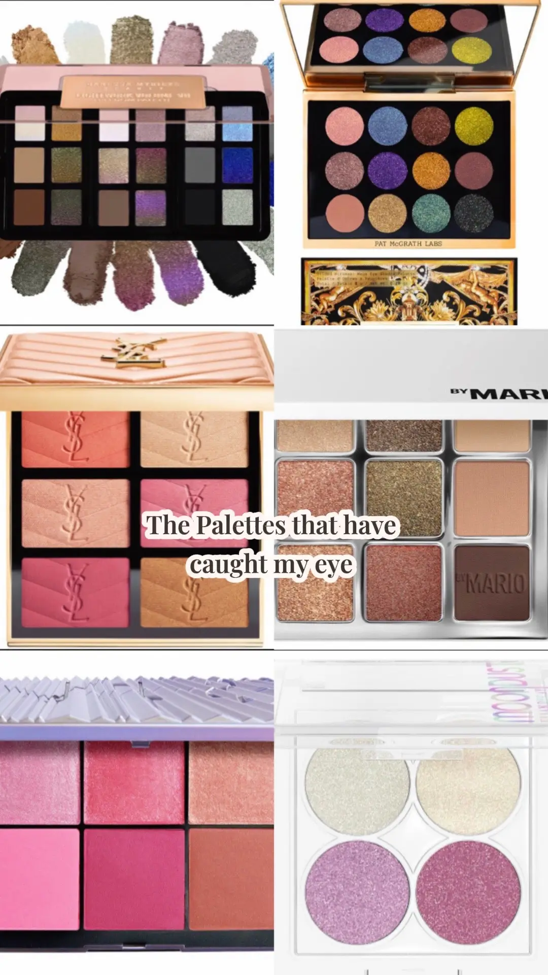 Love me a palette wether it be eyeshadows or blush 🩷😍🩷 @DanessaMyricksBeauty @makeupbymario  @Pat McGrath Labs  @YSL Beauty   @NARS Cosmetics @urban decay  #newmakeup #eyeshadow #palettes #BeautyTok 