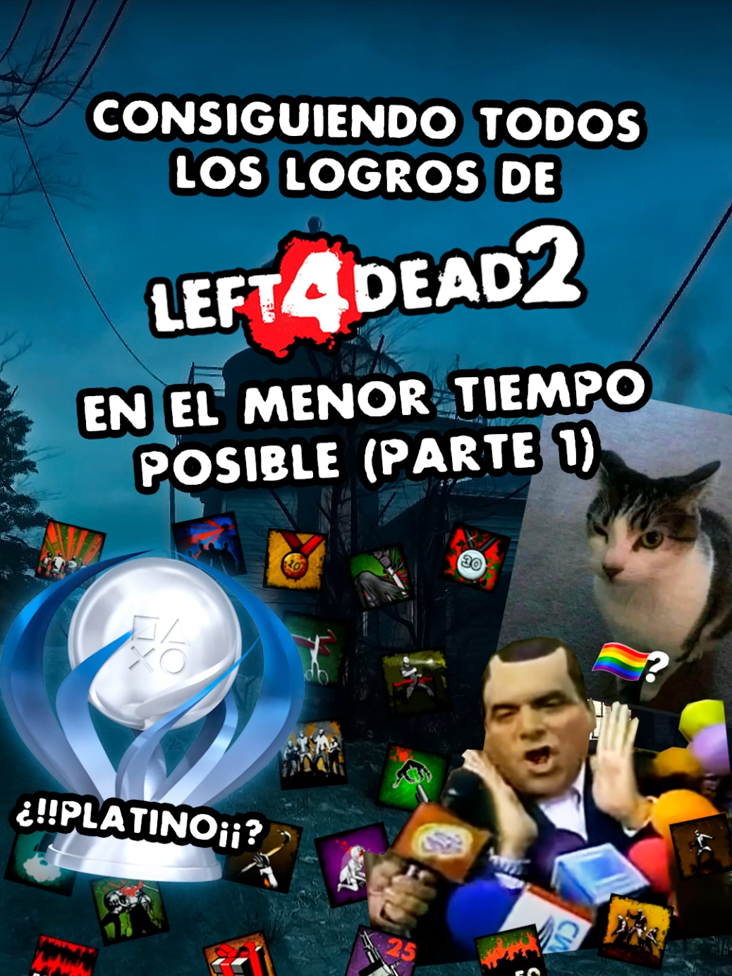 L4D2 Guía para conseguir todos los Logros (en speedrun 🏃‍♂️) PARTE 1 Holap a todos, hace años había hecho una guía de este estilo en YouTube, y pues luego de tanto tiempo me animé a hacerlo en shorts para TikTok, espero me vaya bien 😿 (Si... soy Lowii, el que hizo esos vídeos jaja xd) Hasta me copié el título XDDDDD (Left 4 Dead 2 - Guía para conseguir todos los Logros) 🤓☝️  #left4dead2 #left4dead2clips #left4dead2memes #left4dead2edit #kickperu 