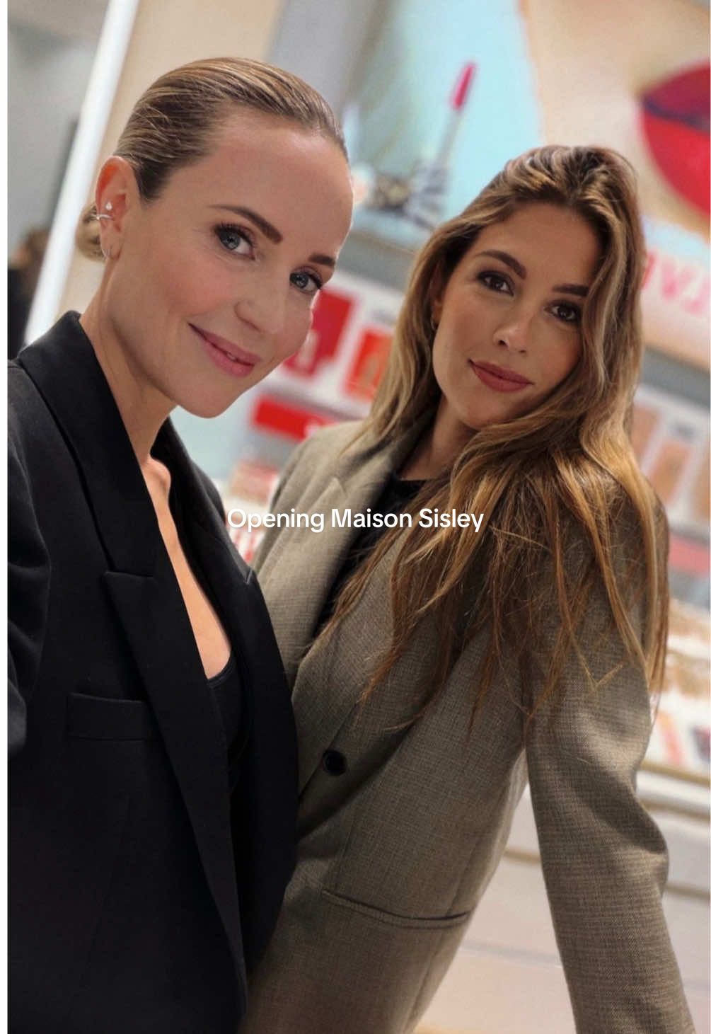 Opening Maison @Sisley Paris met Anouk 🩵 #maison #sisley #amsterdam #makeup #skincare #vanbaerle #hushhush 