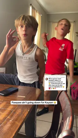 Replying to @Ryan Mary paw paw said he ain’t getting involved 😂 #prank #wrenandemme #funnykids #pranks 