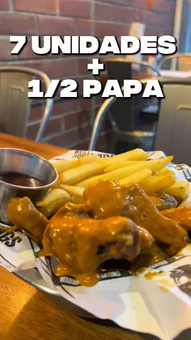 Este 16 de octubre tenemos un bowl de 7 Unidades (Alas o chunks) + 1/2 orden de papas fritas. 🧡 #fyp #fypシ゚ #buffalowings #wings #elsalvador  