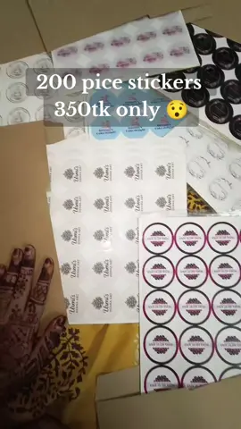 আপনার ব্র্যান্ডের জন্য সুন্দর স্টিকার খুঁজছেন? 🌸 Customize করুন নিজের পছন্দের ডিজাইন ও রঙে! DM to order 💌 #foryoupage #viralvideo #1millionaudition #trending #1millionaudition @TikTok Bangladesh 