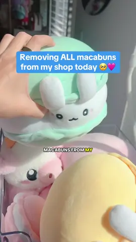 Removing ALL macabuns from my shop today 🥺🩷 #SmallBusiness #plushies 
