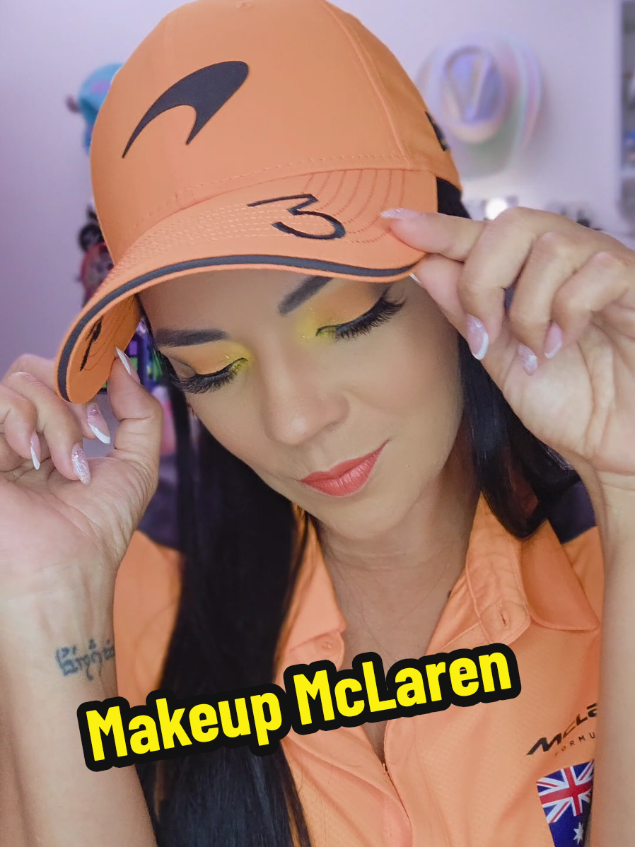Makeup inspirado en 🧡 #mclarenf1  #mclaren  #paratiiiiiiiiiiiiiiiiiiiiiiiiiiiiiii #foryoupage #formula1 