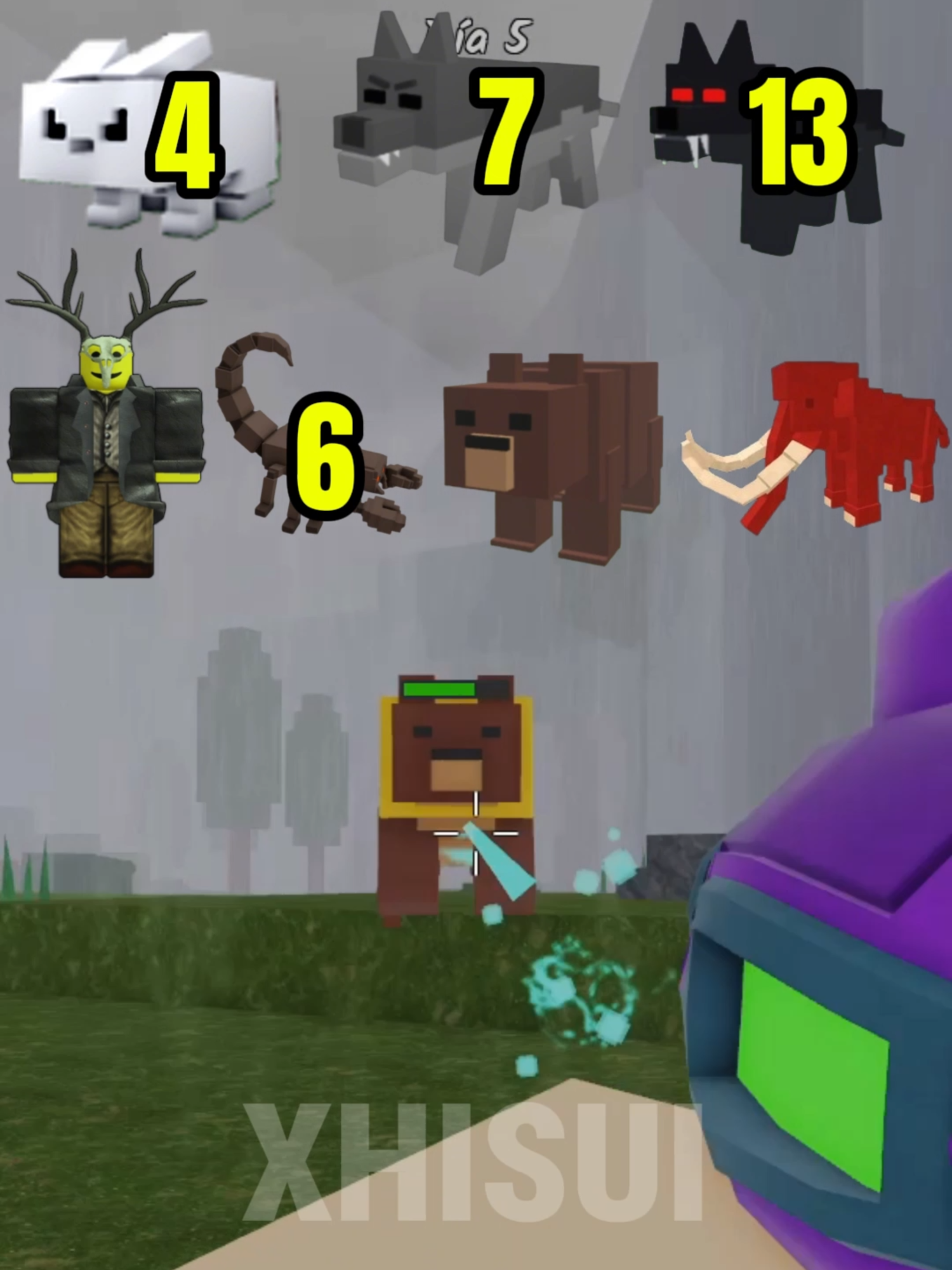 Alien Pistol Vs all Enemies 🔫99 nights in the forest #robloxgames #robloxparati #99nochesenelbosque #99noches #99nightsintheforest #alien
