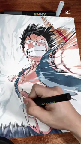 #onepiece #luffy #luffyonepiece #Mihawk #draculemihawk #handdrawn #painting #painting #paintings #illustration 