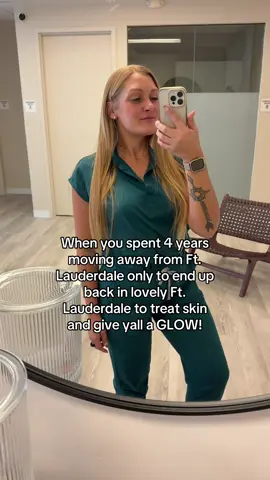 Back where it all started you could say .. but love being the one to give you the glass skin you deserve! #esthetician #glassskin #facial #fyp #ftlauderdale 