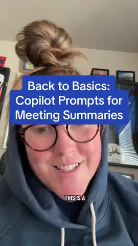COMMENT: What prompts do you use?  Copilot prompts for meeting summaries. Stop using boring summaries - use Copilot to give a better picture to your teams about what happened in your meeting.  #copilot #microsoft #basic #fyp 