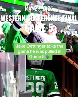 Jake tells us what went through his head before, during and after being in net 🤔 #NHL #dallas #playoffs #goalie 