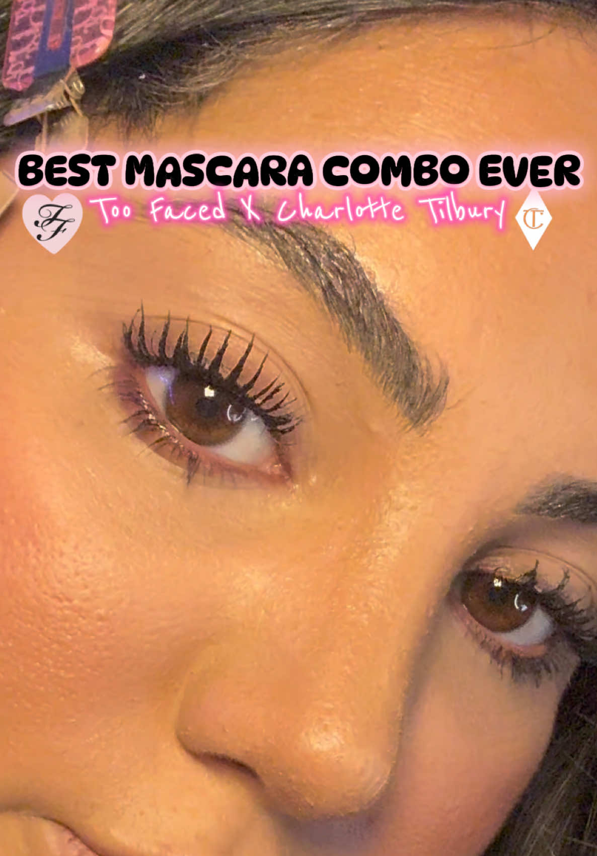 my secret 🎀 #makeup #mascara #charlottetilbury #toofaced @Charlotte Tilbury @Too Faced 