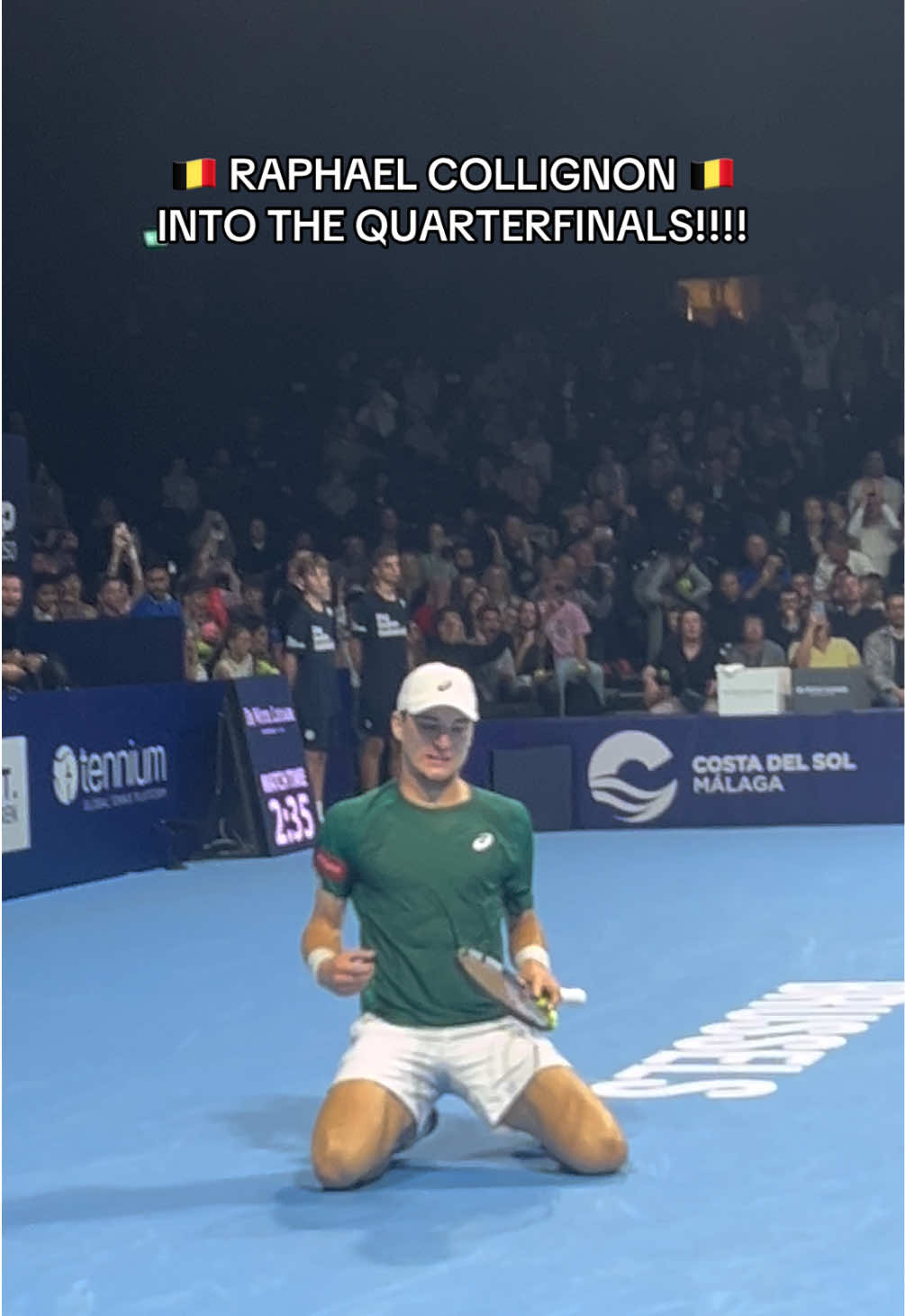 After a thrilling match, Collignon takes the win🇧🇪 💪🏻 Btw: not my scream 👀  #bnppfeuropeanopen#tennis#atp#tennis