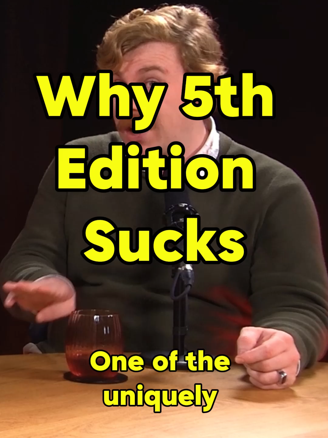 Quick sidebar to dunk on 5e Spotify link in bio! #dndtiktok #ttrpg #ttrpgtok #podcast #dnd #podcastclips #advice #fantasy #daggerheart #oneshotshow #baldursgate3