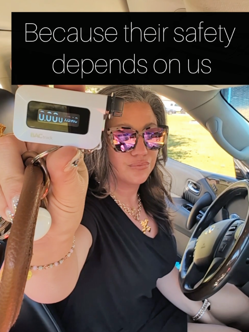 Mirror check. Baby seat check. One quick number check. 👶 Because protecting them starts with protecting yourself. 💖 #BACtrack #DriveSafe #SafetyForMoms #SafeDriver #SafeDriving @BACtrack® 