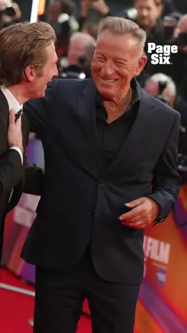 Jeremy Allen White and Bruce Springsteen shared some laughs on the carpet for the 