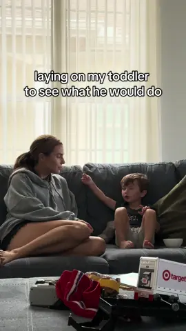 Seeing how my toddler would react if I laid on him #toddlersoftiktok 